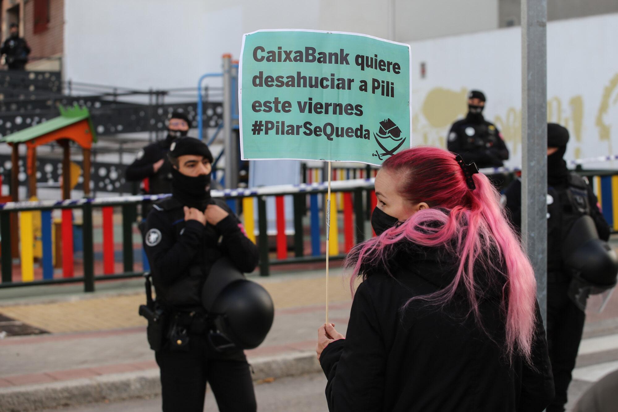 Desahucio Pilar PAH Vallecas tercer intento  - 6